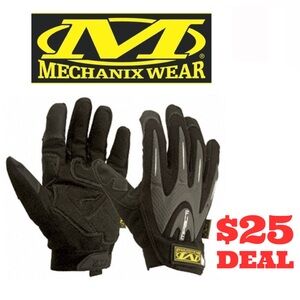 Mechanix Wear M-Pact Gloves Black/Grey Size Large/10